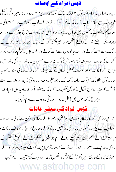 Astrology Sagittarius Detail Profile