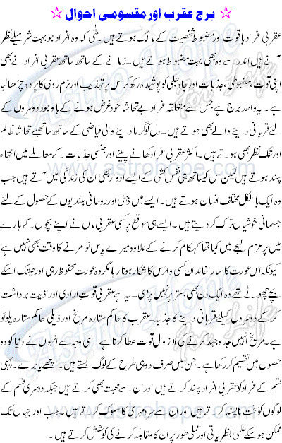 Astrology Scorpio Detail Profile